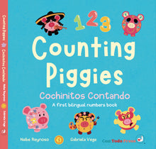 Load image into Gallery viewer, Counting Piggies / Cochinitos contando: A First Bilingual Numbers Book