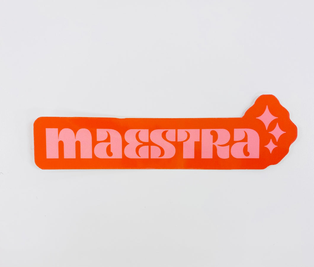 Pegatina / Sticker: Maestra