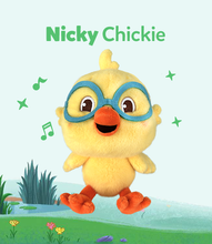 Load image into Gallery viewer, Los Pollitos Accordion Bilingual Book and Kiki, Ricky & Nicky Bundle