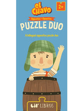 Load image into Gallery viewer, El Chavo: Opposites / Opuestos Puzzle Duo 20 Piece: A Bilingual Opposites Puzzle Duo