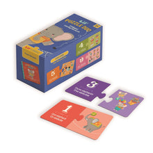 Load image into Gallery viewer, Un Elefante Puzzle Duo 20 Piece: A Bilingual Counting Puzzle Duo