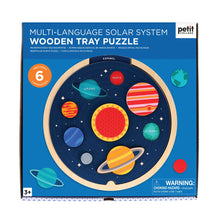 Load image into Gallery viewer, Multi-Language Solar System Wooden Tray Puzzle