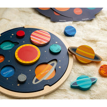 Load image into Gallery viewer, Multi-Language Solar System Wooden Tray Puzzle