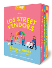 Load image into Gallery viewer, Los Street Vendors: Bilingual Book Set about Shapes, Colors, and Fruits