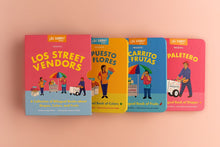 Load image into Gallery viewer, Los Street Vendors: Bilingual Book Set about Shapes, Colors, and Fruits