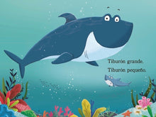 Load image into Gallery viewer, Tiburón grande, tiburón pequeño van a la escuela
