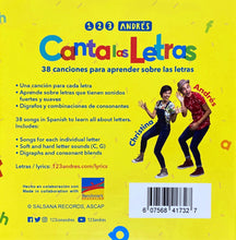 Load image into Gallery viewer, 123 Andrés: Canta las letras CD