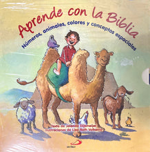 Load image into Gallery viewer, Aprende con la Biblia (Un juego de cuatro libros de cartón / A set of four board books)