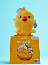 Load image into Gallery viewer, Los Pollitos Accordion Bilingual Book and "Ricky the Chickie" Bundle
