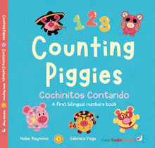 Load image into Gallery viewer, Counting Piggies / Cochinitos contando: A First Bilingual Numbers Book
