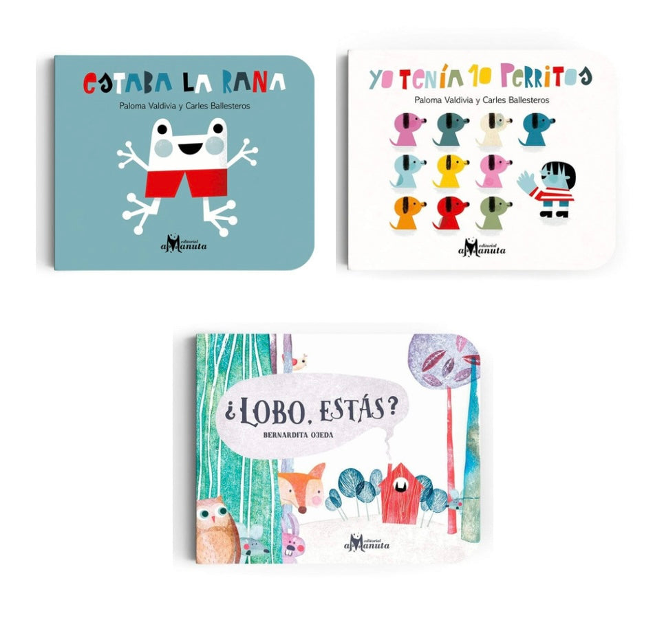 Paquete de Canciones de Cuna Latinoamericanas (3 Libros) / Latin American Nursery Rhyme Bundle (3 Books)