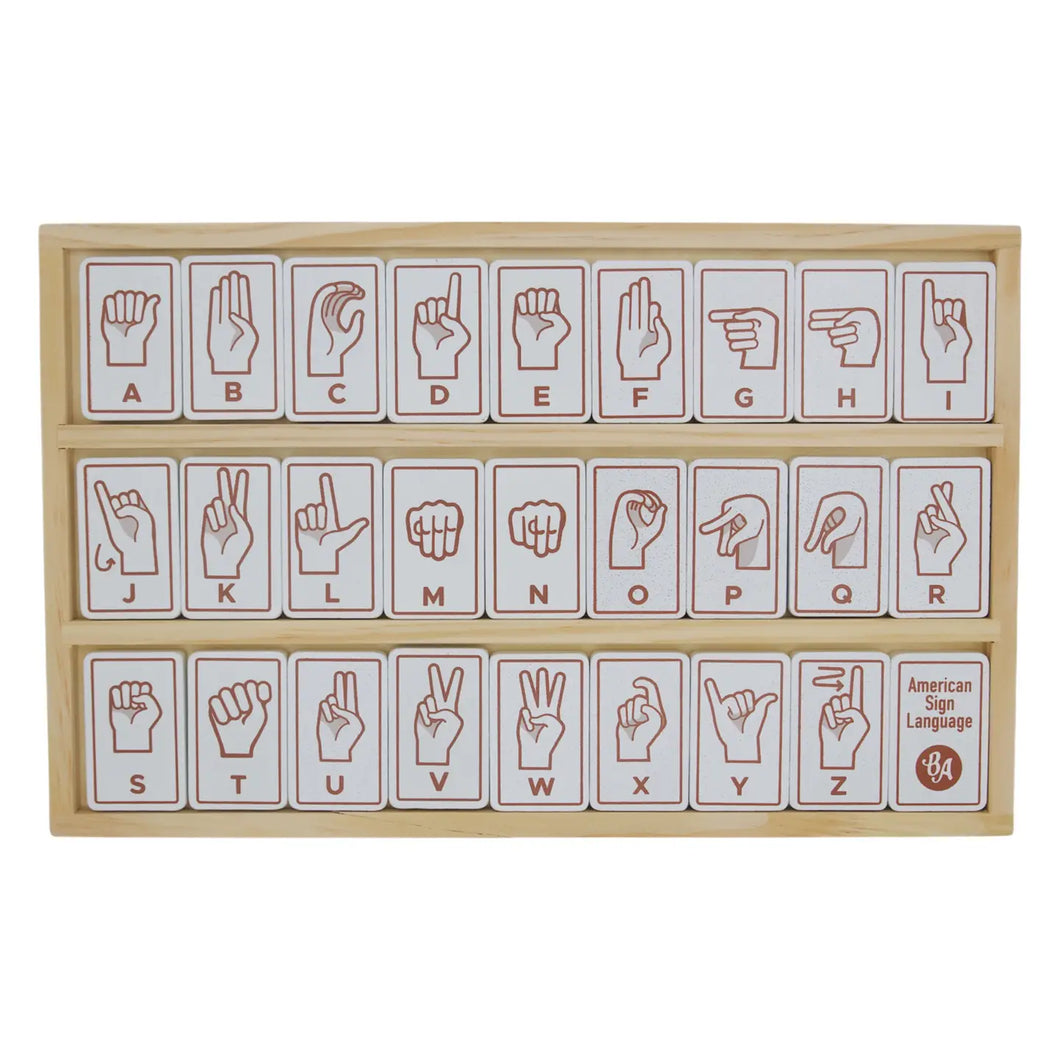 Sign Language Alphabet Tiles